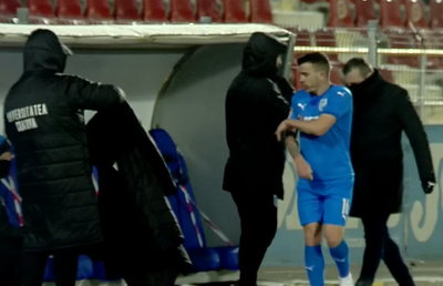 Astra - Craiova 1-1. Dan Nistor, nervos după ce a fost schimbat de Papură! Reacția mijlocașului