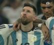Lionel Messi (35 de ani) a trăit la intensitate maximă loviturile de departajare din finala Campionatului Mondial. Imagini în care se observă cuvintele rosite fac acum înconjurul lumii.