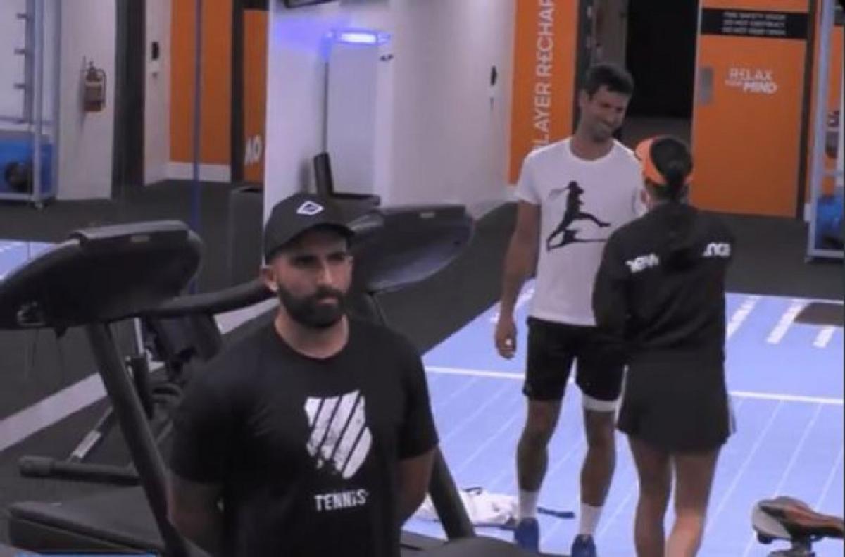 Sorana Cîrstea, întâlnire cu Novak Djokovic la Australian Open /  FOTO: Twitter @popalorena