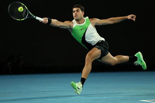 Carlos Alcaraz în turul 1 la Australian Open 2026 Foto: Guliver/GettyImages