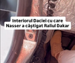 Cum arată interiorul Daciei care a scris istorie la Dakar // Capturi FOTO: Facebook - @Bogdan Mirica