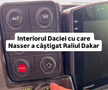 Cum arată interiorul Daciei care a scris istorie la Dakar // Capturi FOTO: Facebook - @Bogdan Mirica