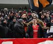 Cătălin Cîrjan, căpitanul lui Dinamo, în peluză pe finalul partidei cu U Cluj. Foto: Cristi Preda (GSP)
