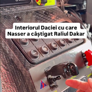 Cum arată interiorul Daciei care a scris istorie la Dakar // Capturi FOTO: Facebook - @Bogdan Mirica