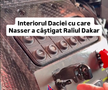 Cum arată interiorul Daciei care a scris istorie la Dakar // Capturi FOTO: Facebook - @Bogdan Mirica