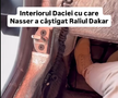 Cum arată interiorul Daciei care a scris istorie la Dakar // Capturi FOTO: Facebook - @Bogdan Mirica