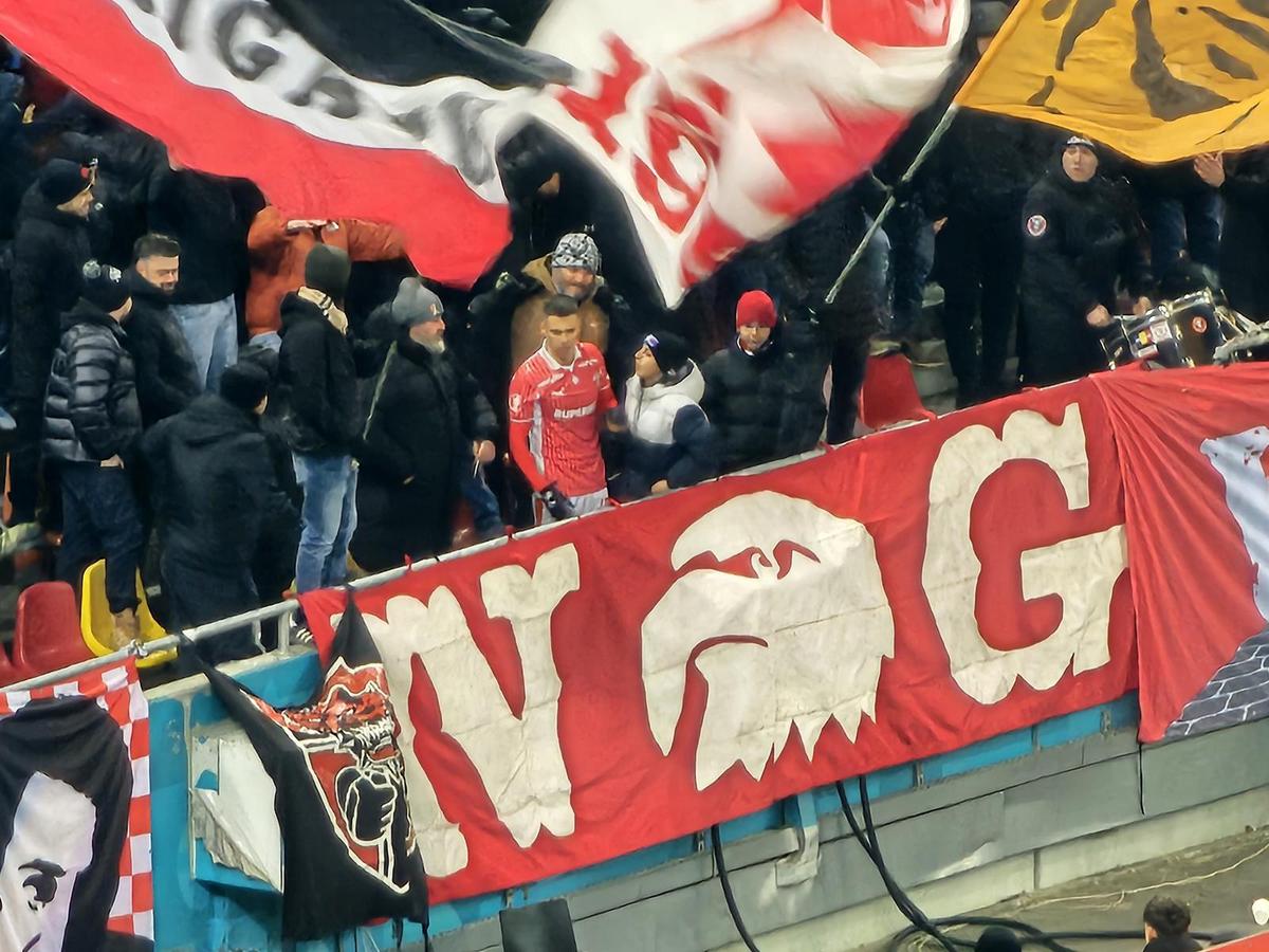 Imagini la finalul meciului Dinamo - U Cluj