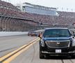 FOTO + VIDEO Donald Trump a dat o tură cu „The Beast” la NASCAR