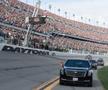 FOTO + VIDEO Donald Trump a dat o tură cu „The Beast” la NASCAR