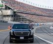 FOTO + VIDEO Donald Trump a dat o tură cu „The Beast” la NASCAR