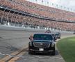 FOTO + VIDEO Donald Trump a dat o tură cu „The Beast” la NASCAR