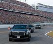 FOTO + VIDEO Donald Trump a dat o tură cu „The Beast” la NASCAR