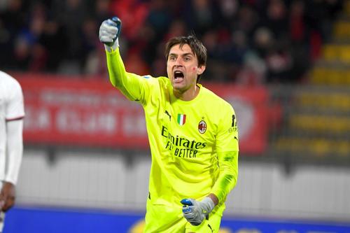 Ciprian Tătărușanu, la Monza - Milan 0-1/ foto Imago Images