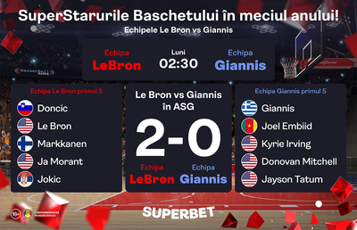 SuperMeciul starurilor! Poate echipa lui Giannis să oprească hegemonia echipei lui LeBron?
