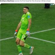 Emiliano Martinez a marcat primul gol pentru Arsenal. Ce gol