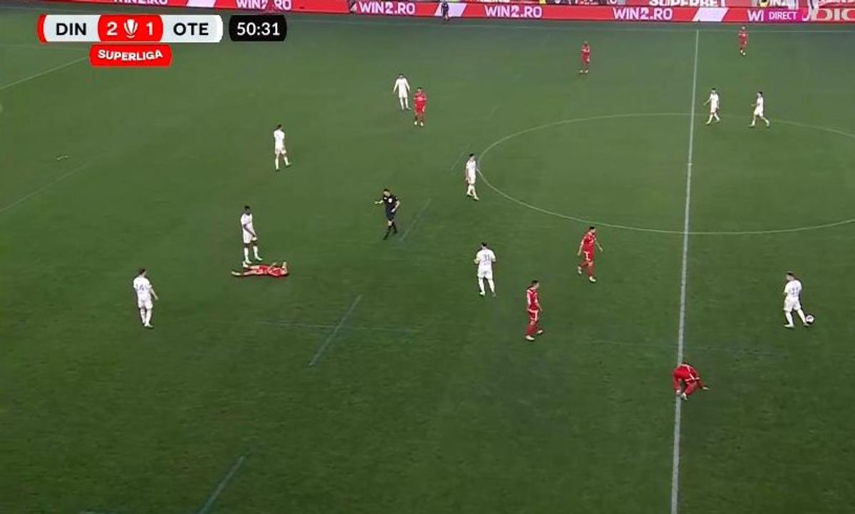 Dennis Politic, accidentat în Dinamo - Oțelul
