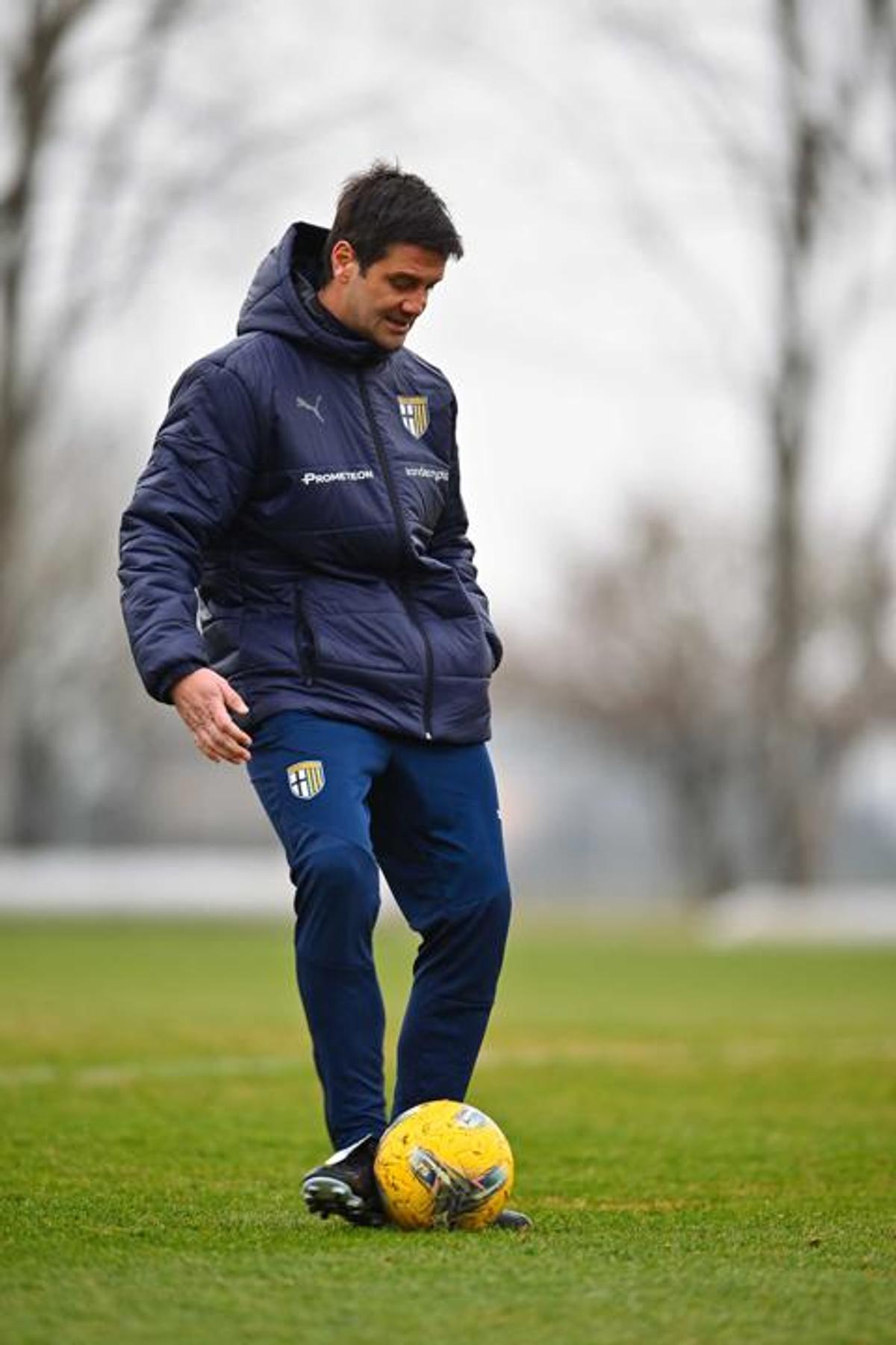 Cristi Chivu, la primul antrenament din postura de antrenor al Parmei