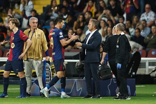 Robert Lewandowski și Hansi Flick / Foto: Imago