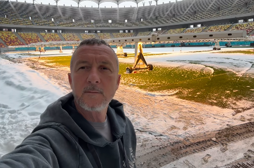Mihai Stoica (59 de ani), președintele Consiliului Administrativ de la FCSB, s-a filmat pe Arena Națională cu două zile înainte de meciul cu PAOK și lansat o ironie către ziariștii din Grecia.