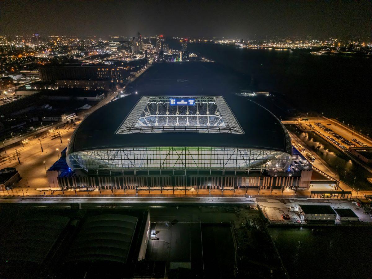 Noul stadion al echipei Everton. Foto: X