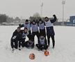 Jucătorii Farului s-au antrenat pe zăpadă / Foto: Facebook Farul