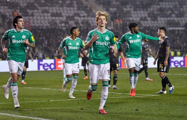 Anthony Gordon, spectacol total cu Qarabag: doar un singur fotbalist în istoria Champions League a mai reușit asta