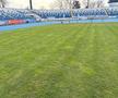 Gazonul arenei din Iași, înainte de partida de rugby România - Belgia. Foto: Ovidiu Minea (GSP)