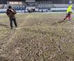 Gazonul arenei din Iași, în urma partidei de rugby România - Belgia. Foto: Ovidiu Minea (GSP)