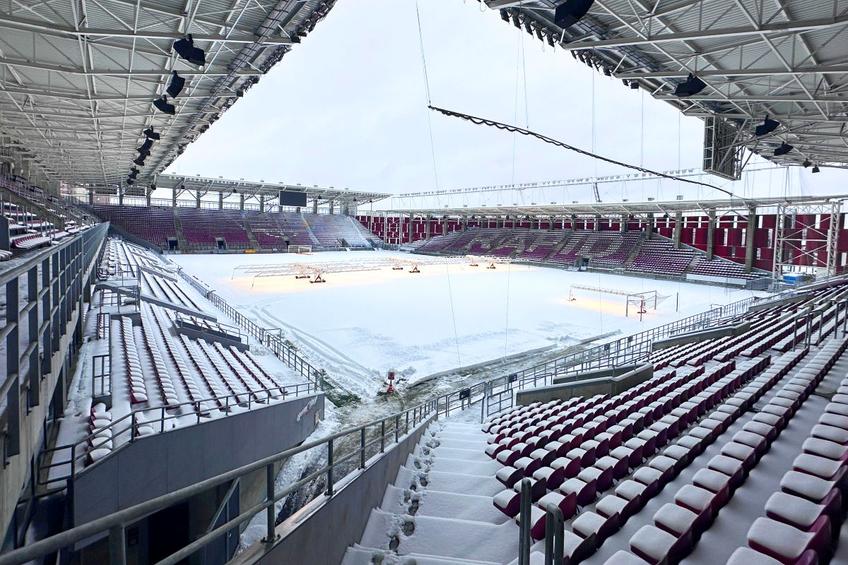 Așa arăta astăzi stadionul Rapidului. Foto: Ionuț Iordache (GSP)