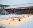 Stadionul Rapid, Giulești. Iarna a pus stăpânire pe București - 18 februarie 2026. Foto: Ionuț Iordache (GSP.RO)