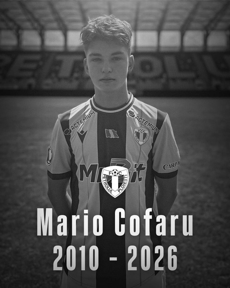 Mario Cofaru, juniorul Petrolului, a murit la 16 ani // foto: Facebook Tragedie în fotbalul românesc! Juniorul de 16 ani al Petrolului a murit călcat de tren