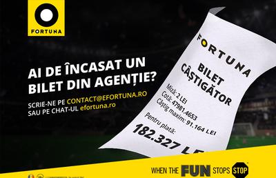 FORTUNA. Modificări ale sistemului de lucru și plăți în Agențiile de Pariuri Sportive