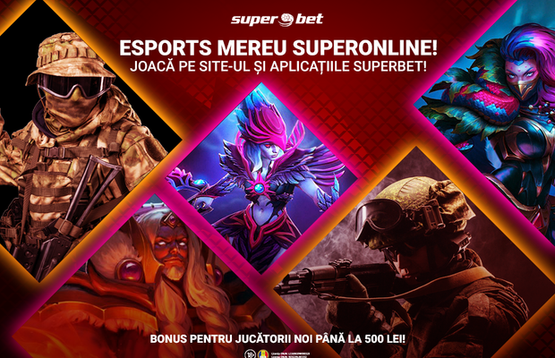 La superbet pariezi acum și pe esports! Superpariuri pe jocurile tale preferate!