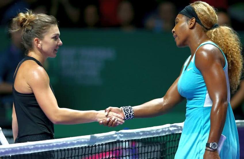 Simona Halep și Serena Williams