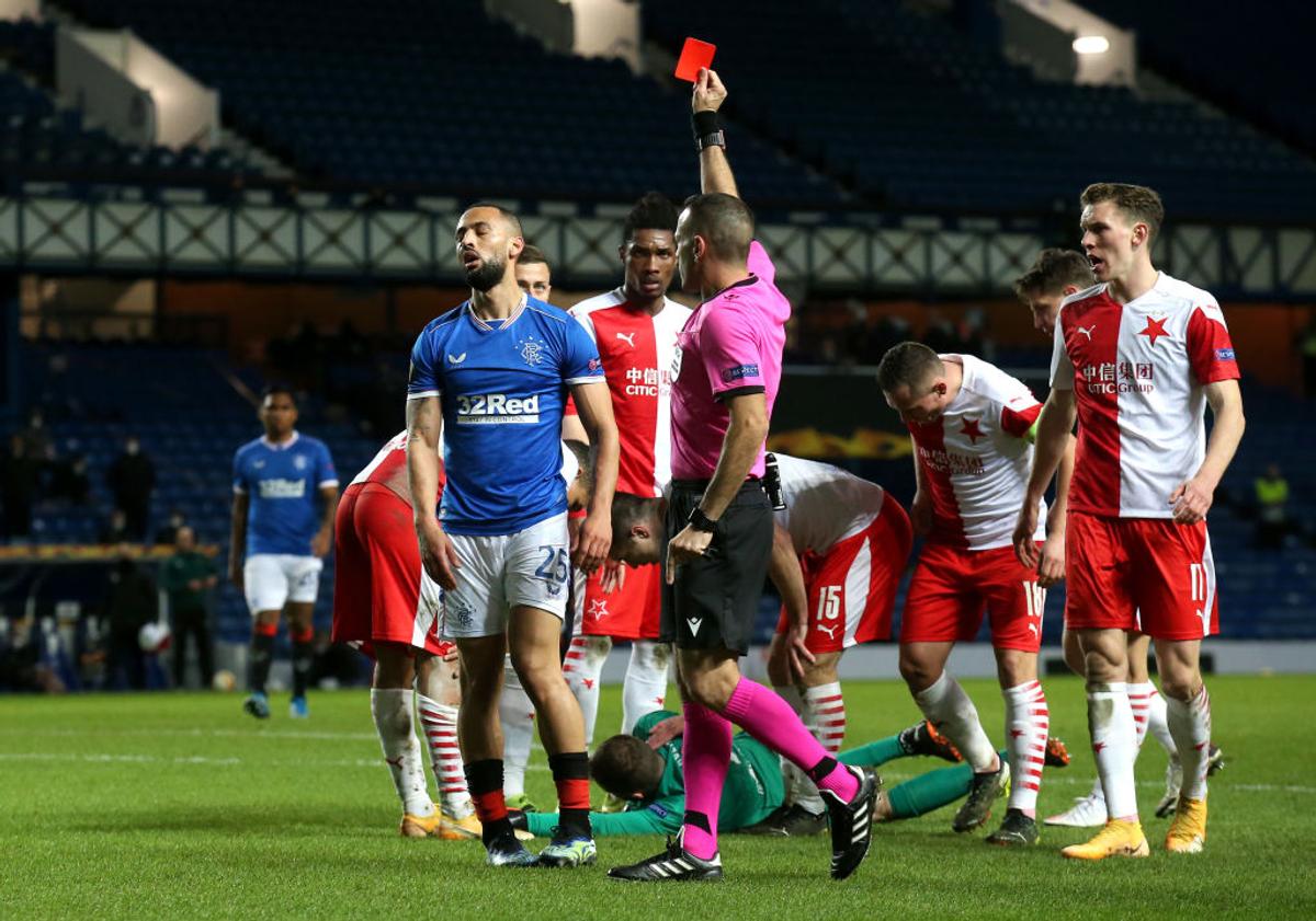 Roofe, roșu în Rangers - Slavia Praga