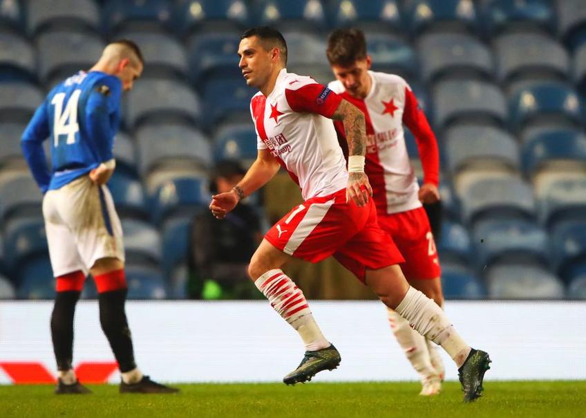 Rangers, formația lui Ianis Hagi (22 de ani), și Slavia Praga, echipa lui Nicolae Stanciu (27 de ani), dispută astăzi, de la ora 22:00, returul optimii de finală din UEFA Europa League.