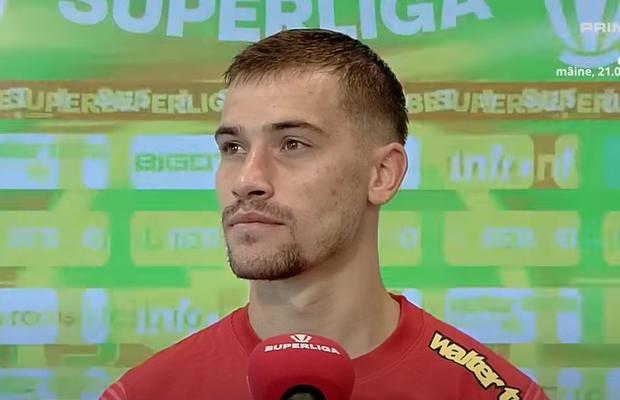 Darius Olaru a dezvăluit de ce a fost schimbat la pauză în FCSB - CS Universitatea Craiova