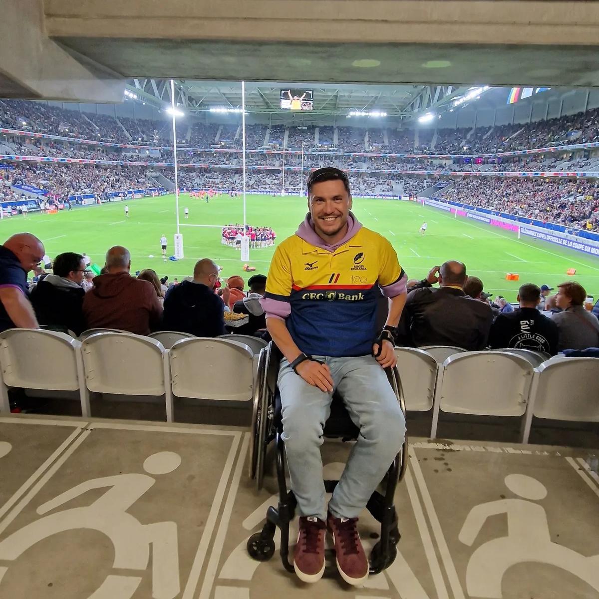 Drama înfiorătoare a lui George Baltă, rămas paralizat pe terenul de rugby, care are o pensie de 618 lei: „Am vrut să-mi recuperez mâinile și să-mi închei socotelile cu viața!”