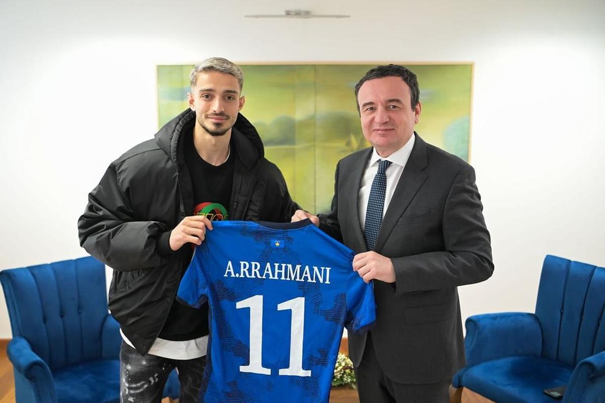 Albion Rrahmani s-a întâlnit cu premierul din Kosovo: „Atacantul preferat al întregului campionat românesc”