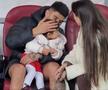 FCSB a învins-o pe Sepsi, scor 2-1, în prima rundă din play-off-ul Superligii. După meci, Florinel Coman a oferit imagini superbe alături de soția Ioana Timofeciuc și de fiica Kasia.