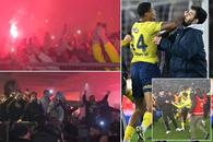 Sute de suporteri ai lui Fenerbahce i-au așteptat pe jucători la aeroport, după bătaia generală de la meciul cu Trabzonspor