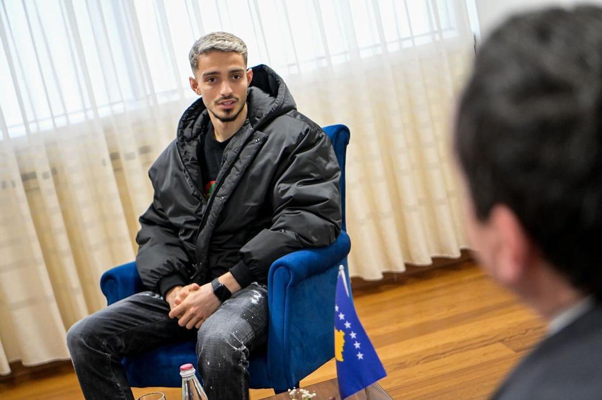 Albion Rrahmani s-a întâlnit cu premierul din Kosovo: „Atacantul preferat al întregului campionat românesc”