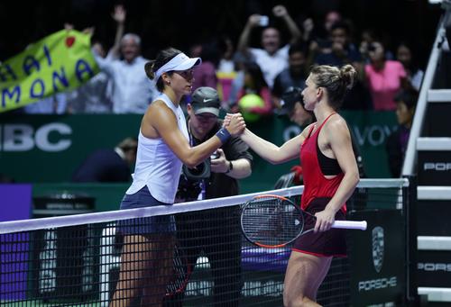 Simona Halep și Caroline Garcia // FOTO: Imago