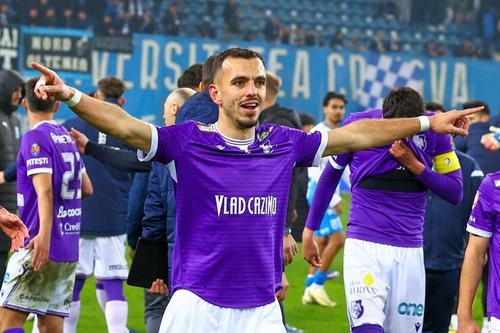 „Vulturii violeți” țintesc un loc de Europa, la un an de la promovarea din „B” / Sursă foto: Facebook@ FC Argeș