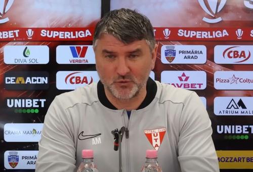 Adrian Mihalcea, antrenorul lui UTA Arad