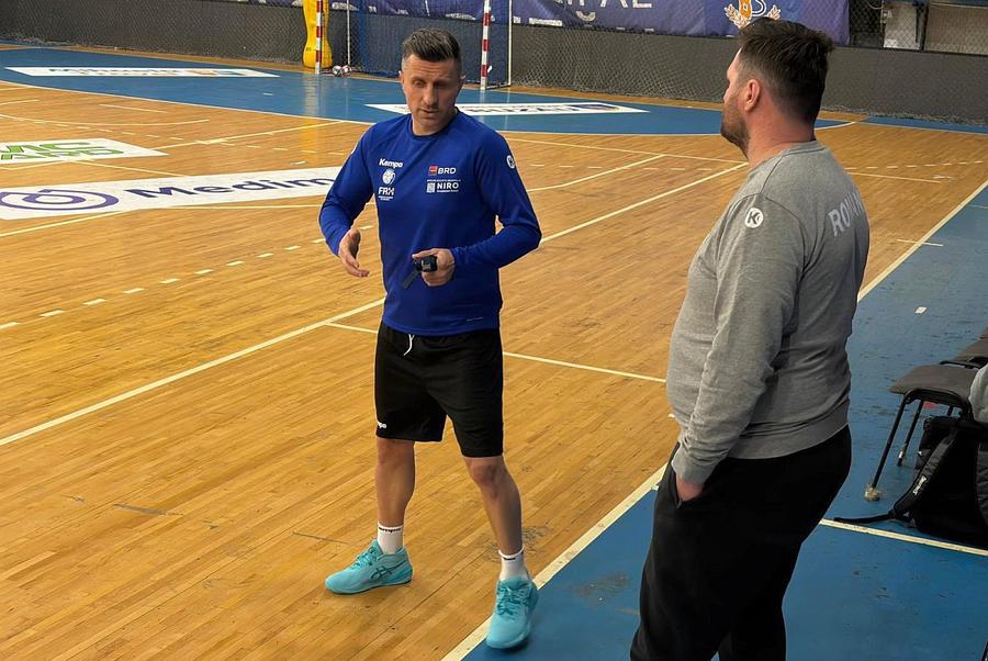 Selecționerul George Buricea/ Foto: Facebook @FRH Turcia - România, în preliminariile Campionatului Mondial 2027 » Ce spune selecționerul George Buricea: „Sunt foarte ambițioși!”