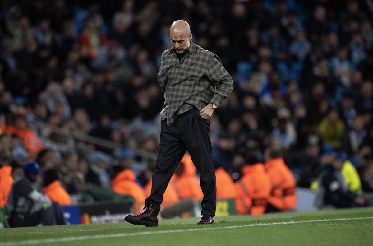 Cămașa purtată de Pep Guardiola, la Manchester City - Real Madrid 1-2. Foto: Instagram