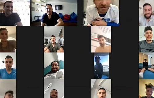 jucătorii de la FCSB se antrenează online