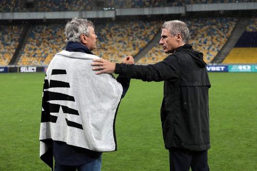 Mircea Lucescu și Luis Castro FOTO Imago
