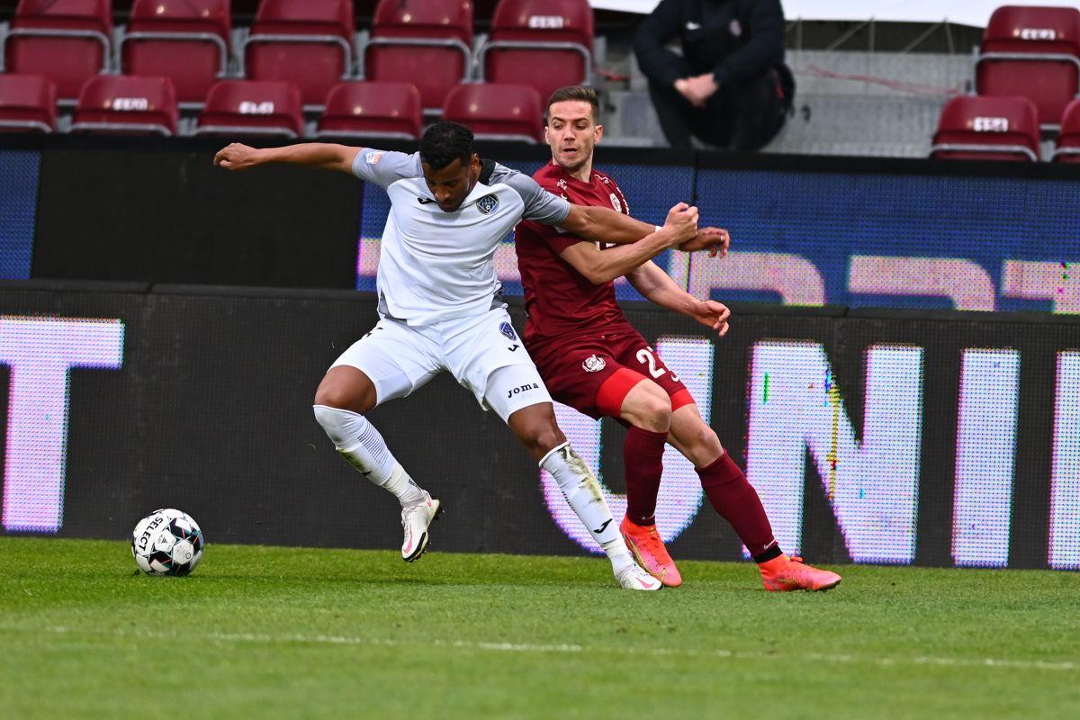 A fost sau n-a fost gol? Faza controversată din CFR Cluj - Clinceni pe care nici reluările TV nu au lămurit-o